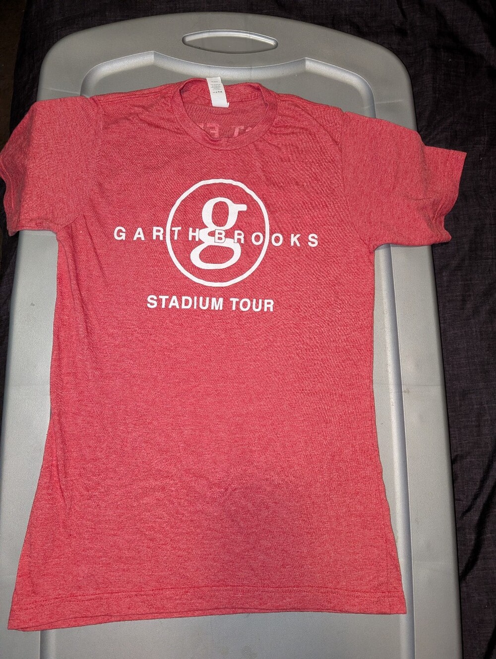 Tultex Red Garth Brooks Stadium Tour Short Sleeve Tee
